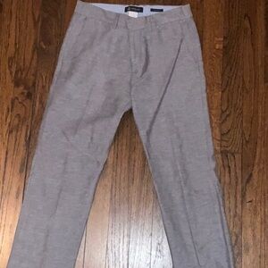Crewcuts boys Thompson Light blue/ gray linen Chinos. Size 12